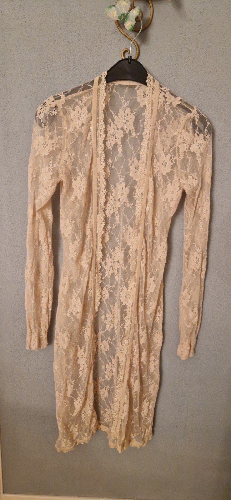 MARK Beige Kanten Kimono/Vest Maat M, Beige, Ophalen, Maat 38/40 (M), MARK