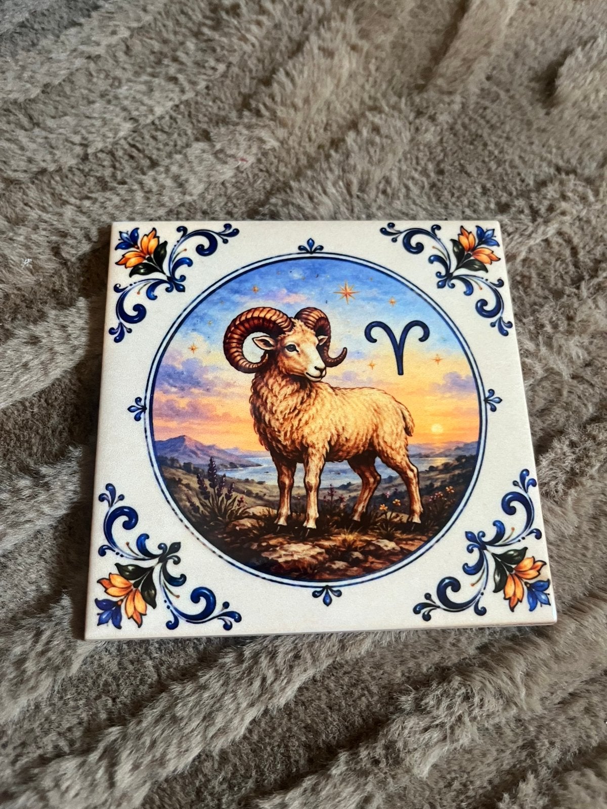 Tegeltje sterrenbeeld ram, Ophalen of Verzenden, Nieuw