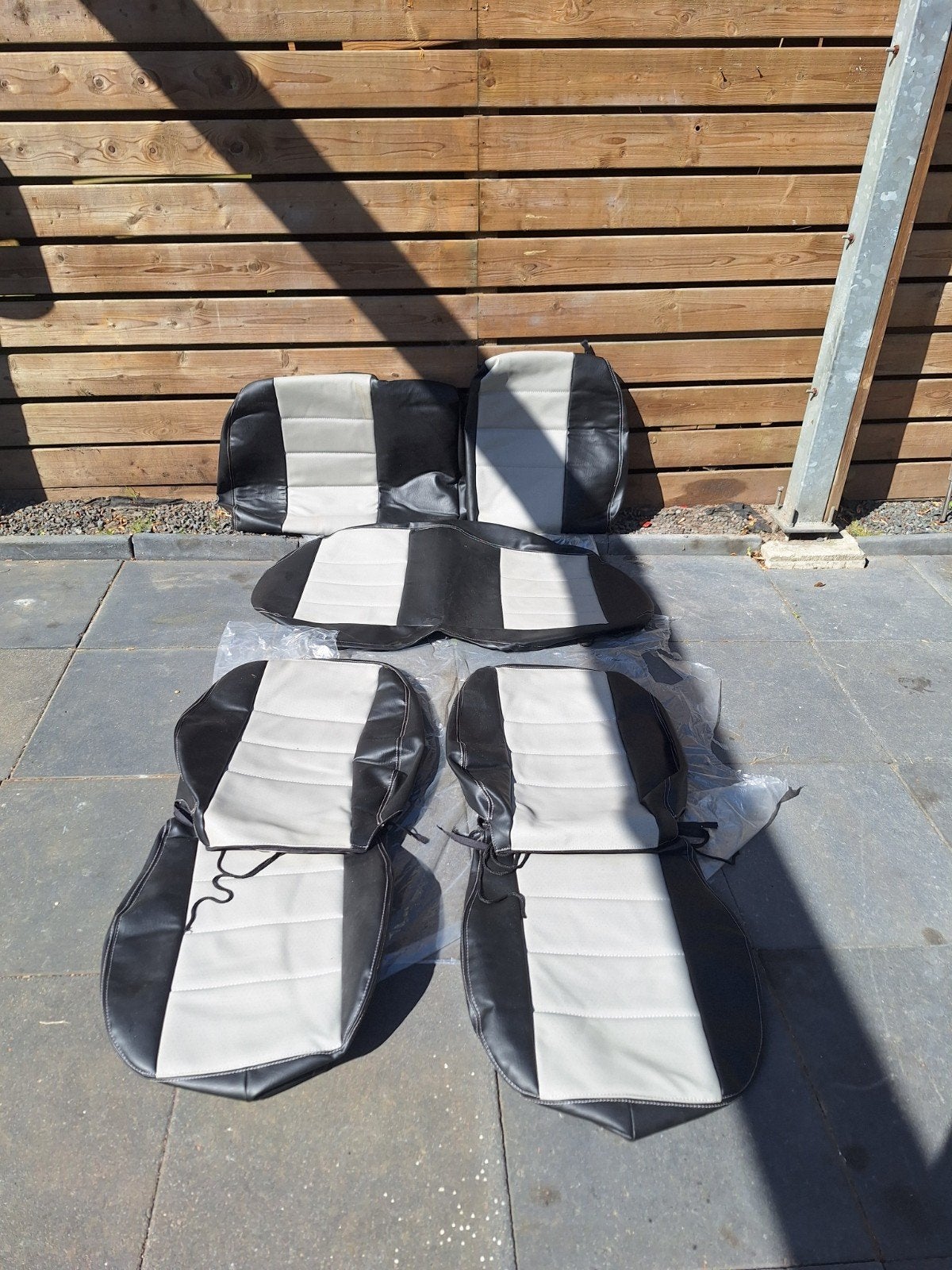 Nieuwe stoelhoezen set VAG audi vw - Zwart/Grijs, Auto-onderdelen, Interieur en Bekleding, Ophalen, Nieuw, Universele onderdelen