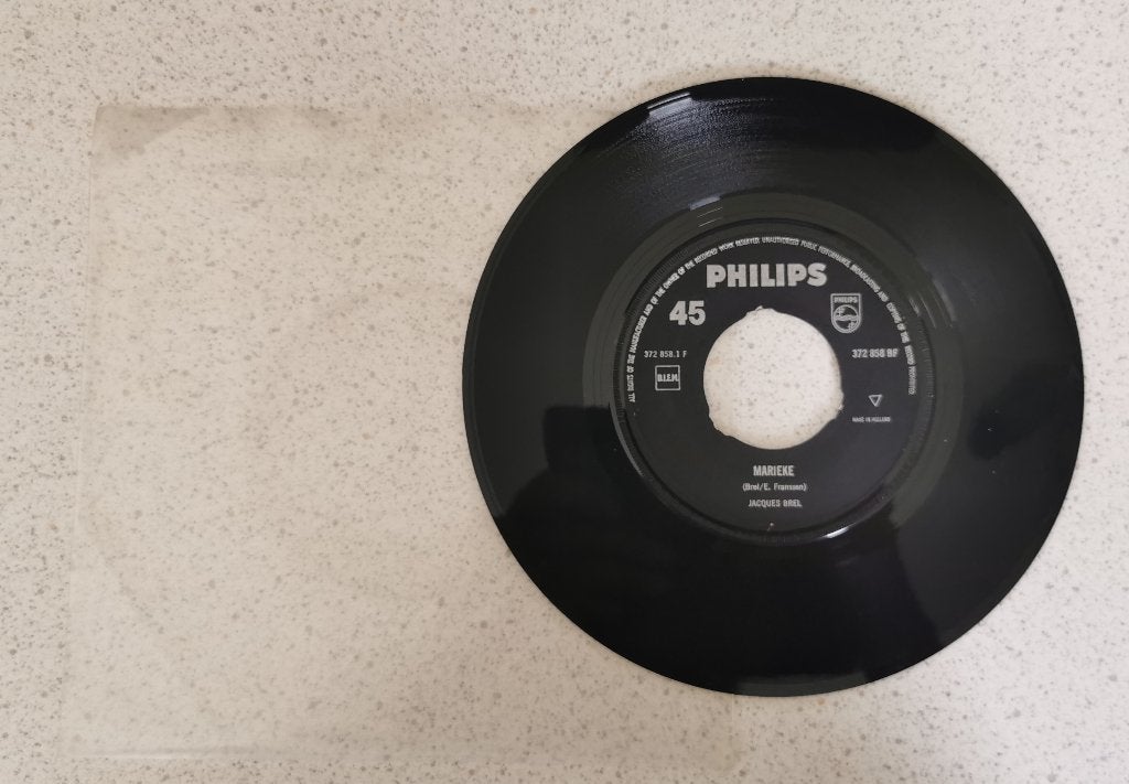 Single Jacques Brel - Marieke, Ophalen of Verzenden, Gebruikt, Overige formaten, Levenslied of Smartlap