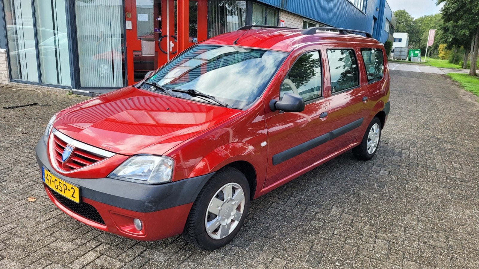 Dacia Logan 1.6 MCV 64KW 5P 2008 nette auto/airco/nw apk/nap, Auto's, Stof, Zwart, 4 cilinders, Origineel Nederlands