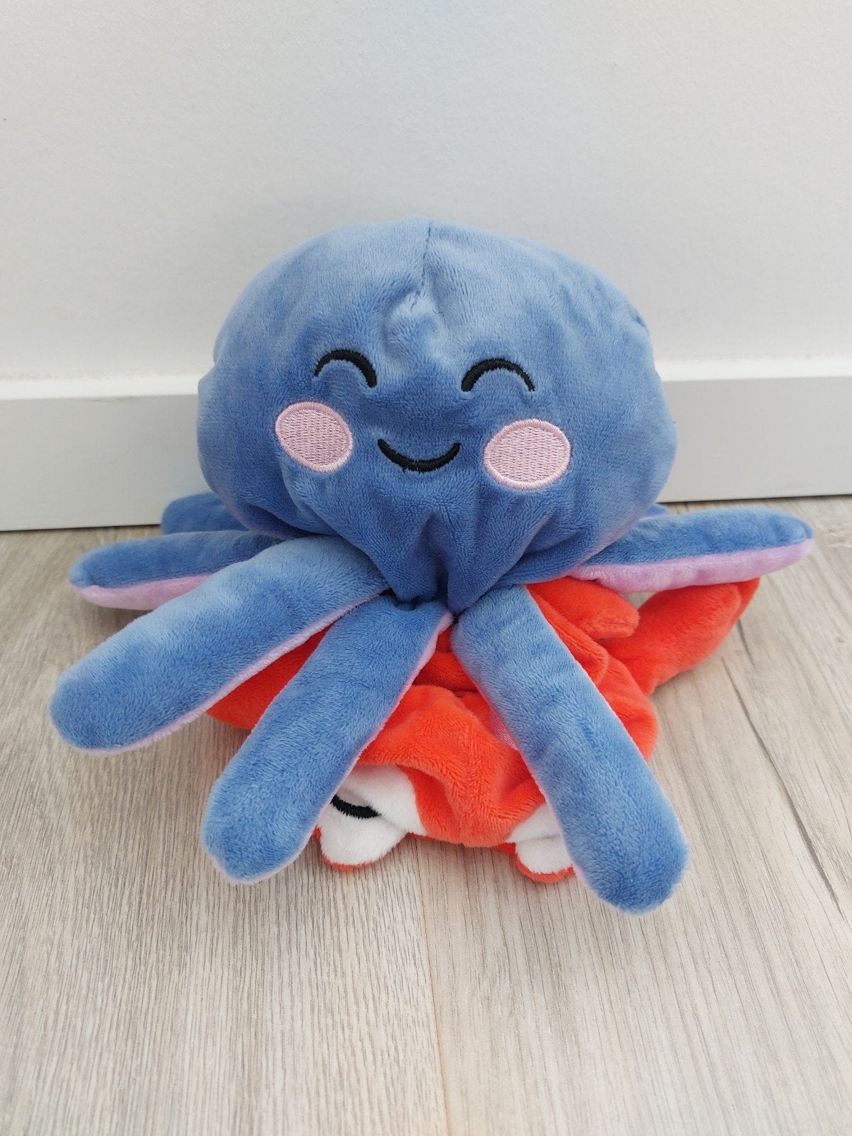 Knuffel Hema krab octopus omkeerbaar reversible L1466, Kinderen en Baby's, Speelgoed | Knuffels en Pluche, Ophalen of Verzenden