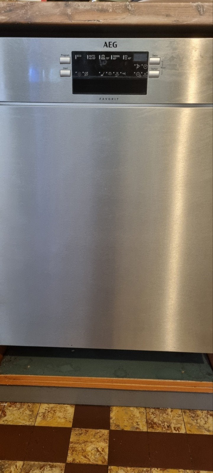 AEG Favorit vrijstaande vaatwasser, Ophalen, Gebruikt, 60 cm of meer, Eco programma