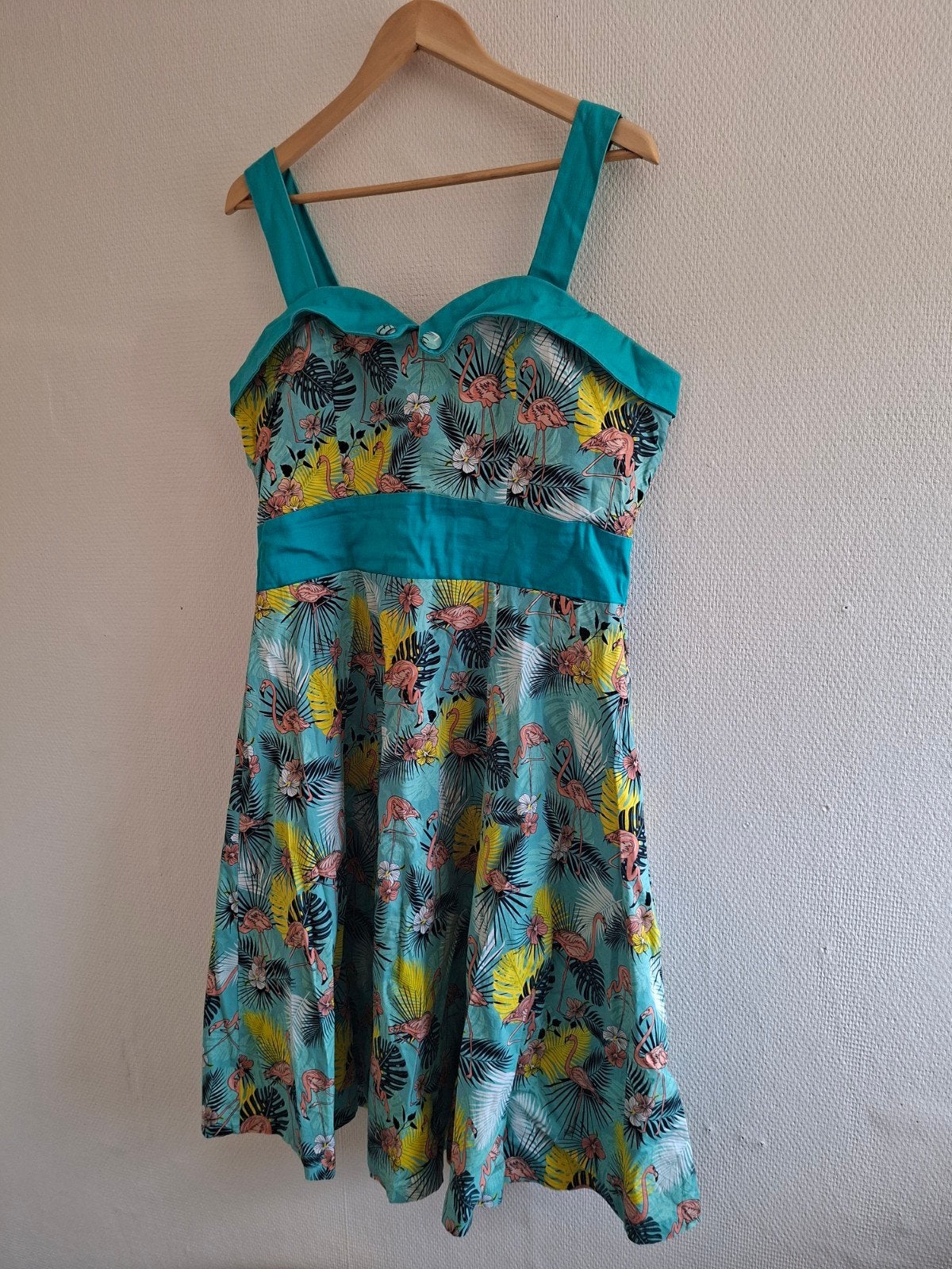 Zomerjurk Bannend maat 44/46, Meerkleurig, Maat 46/48 (XL) of groter, Ophalen of Verzenden, Knielengte