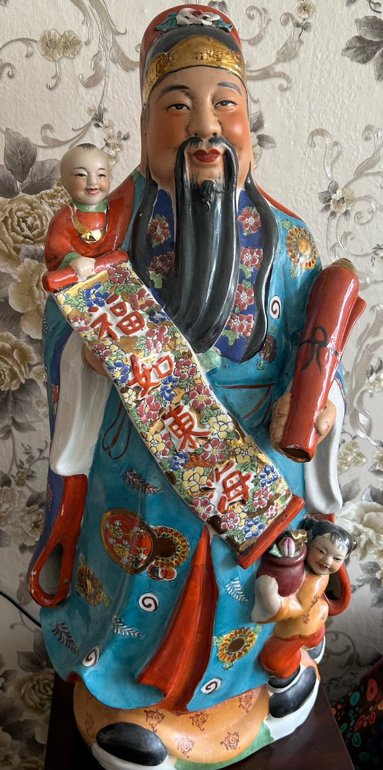 XXL Fu Lu Shou 70 a 74 cm hoog, Ophalen, Gebruikt, Mens