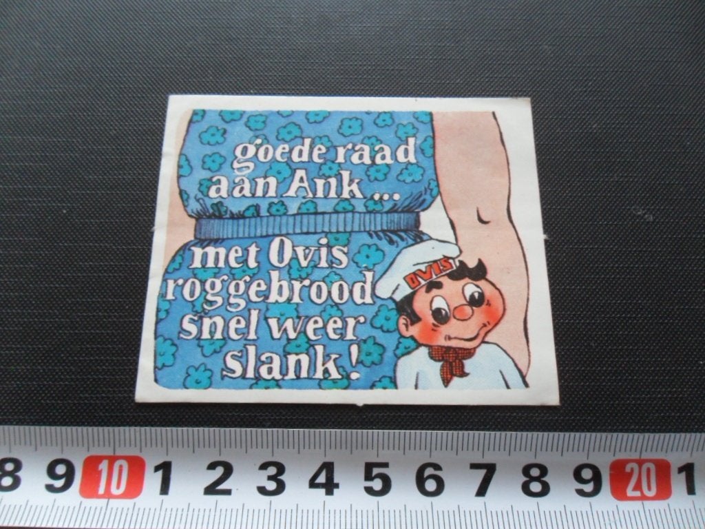 sticker ovis roggebrood strip goede raad aan ank..., Verzamelen, Ophalen of Verzenden, Zo goed als nieuw