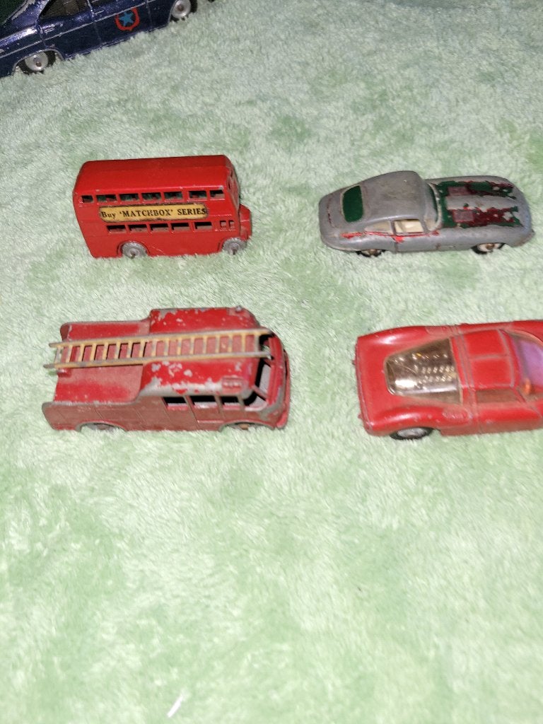 Set 4 Lesney Matchbox, husky ferrari berlinetta, Ophalen of Verzenden, Auto, Matchbox