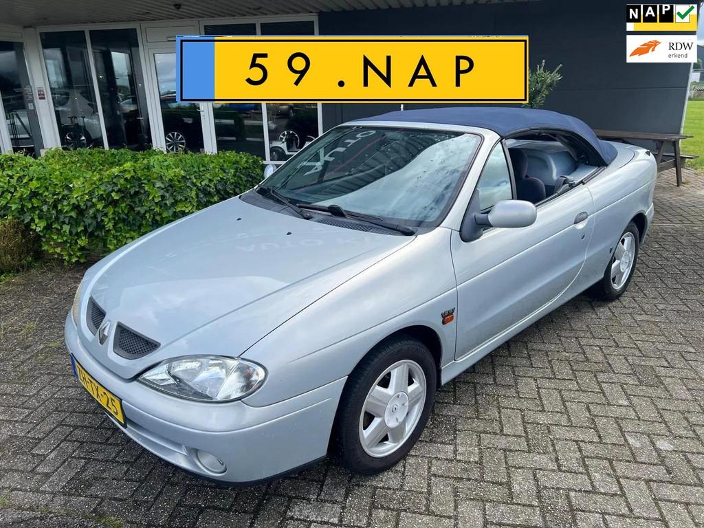 Renault Mégane Cabrio 1.6-16V sport CV I ELEK.DAK I APK+NAP, Auto's, Stof, Gebruikt, Zwart, 4 cilinders