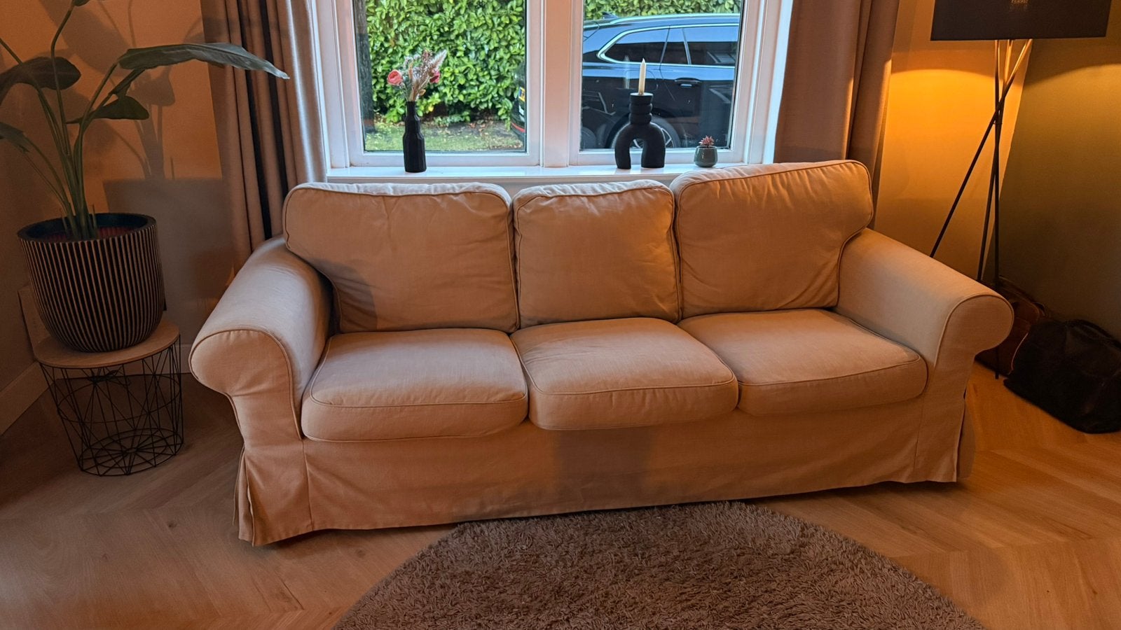 Bank ikea ektorp, Ophalen, Gebruikt, Driepersoons, 75 tot 100 cm
