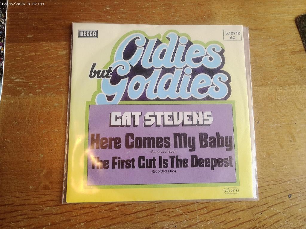 Cat Stevens - Here comes my baby / The first cut is OLDIES, Cd's en Dvd's, Vinyl Singles, 7 inch, Single, Zo goed als nieuw, Rock en Metal