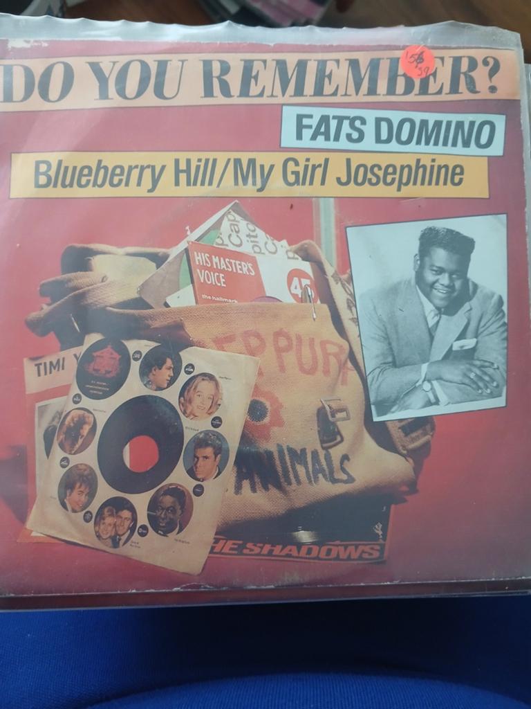 FATS DOMINO blueberry hill DO YOU REMEMBER ?, Cd's en Dvd's, Vinyl Singles, Ophalen of Verzenden, Zo goed als nieuw, Pop