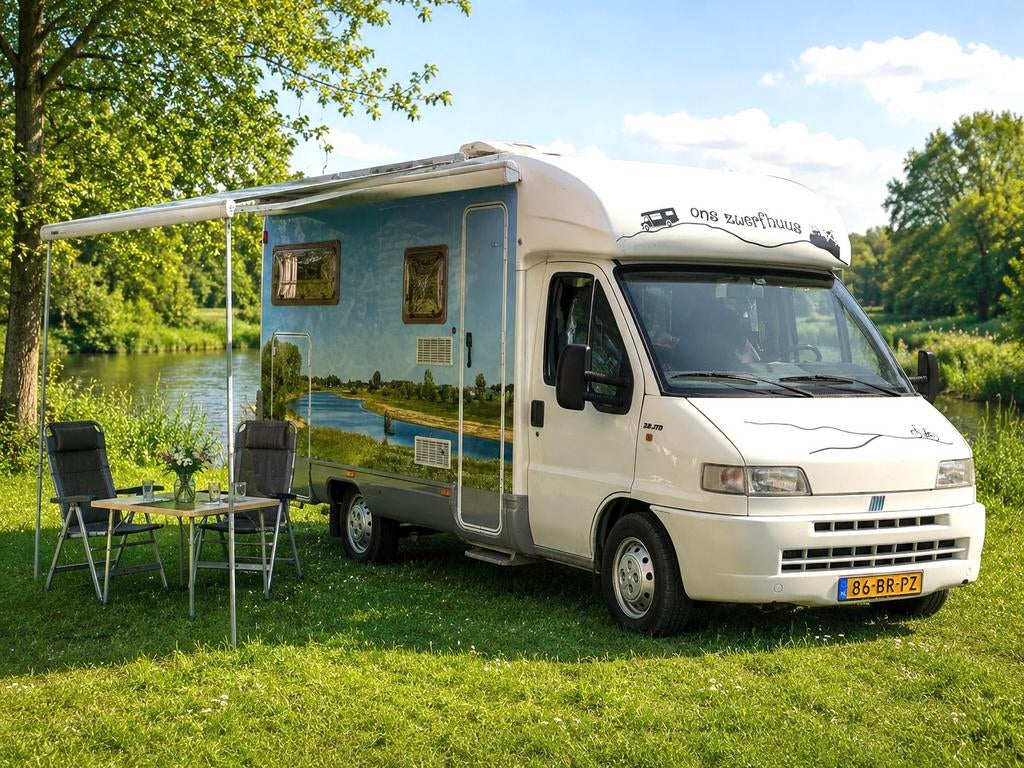 Dethleff Camper Fiat Ducato 2.8 Diesel - Klaar voor vakantie, Caravans en Kamperen, Campers, Standaard zit, Fiat, Particulier