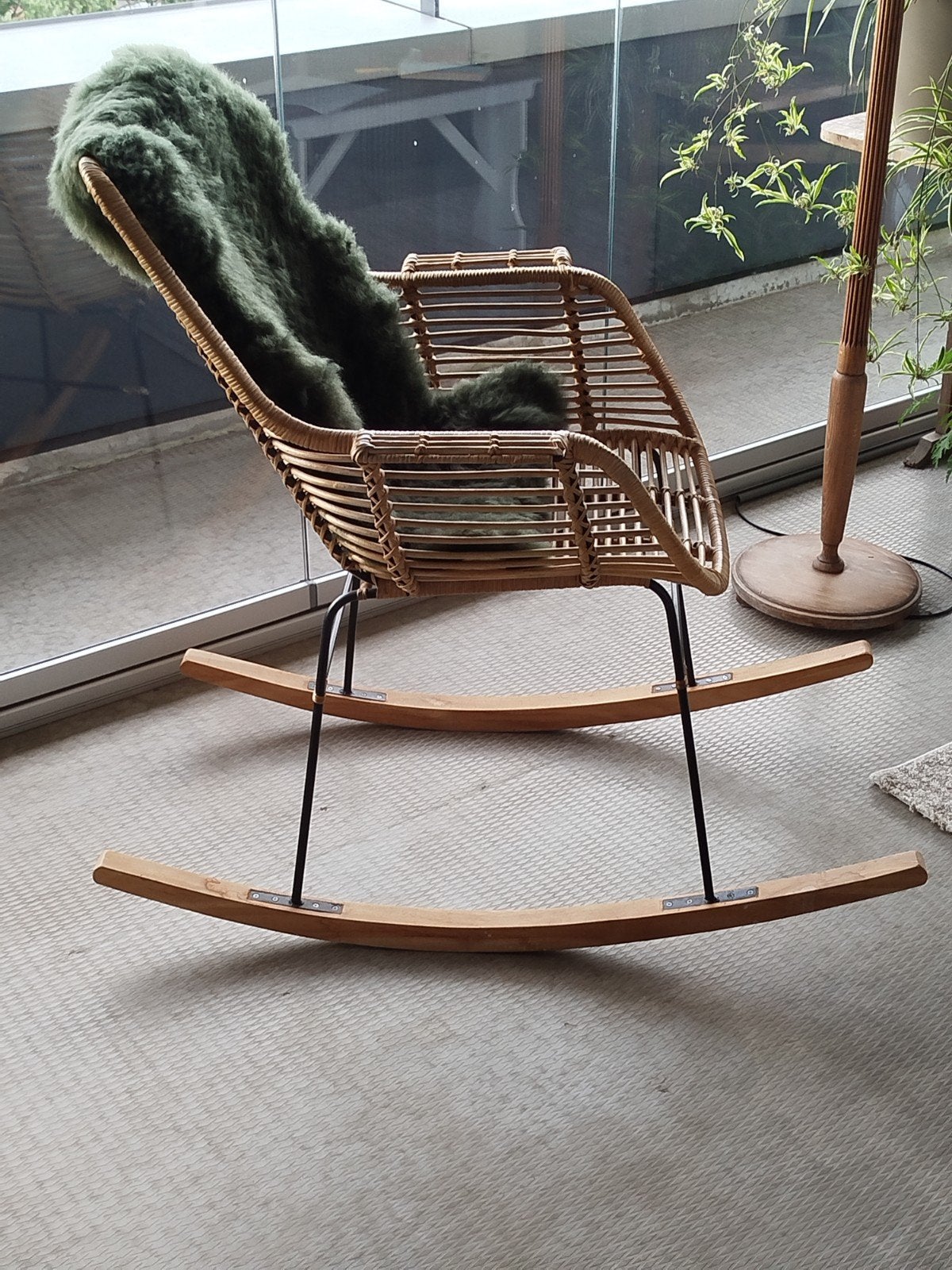 schommelstoel, Huis en Inrichting, Stoelen, Ophalen, Bruin, Eén