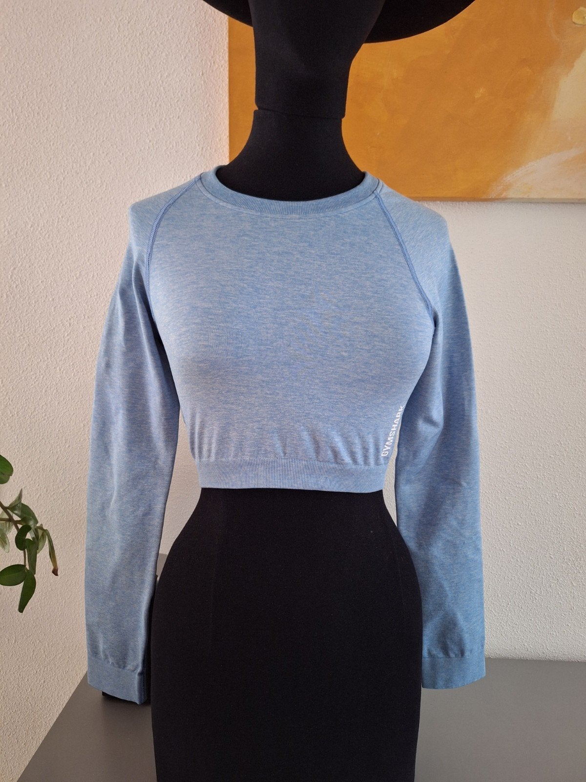 Gymshark Vital Seamless Crop Top Lichtblauw, Blauw, Ophalen of Verzenden, Maat 36 (S), Gymshark