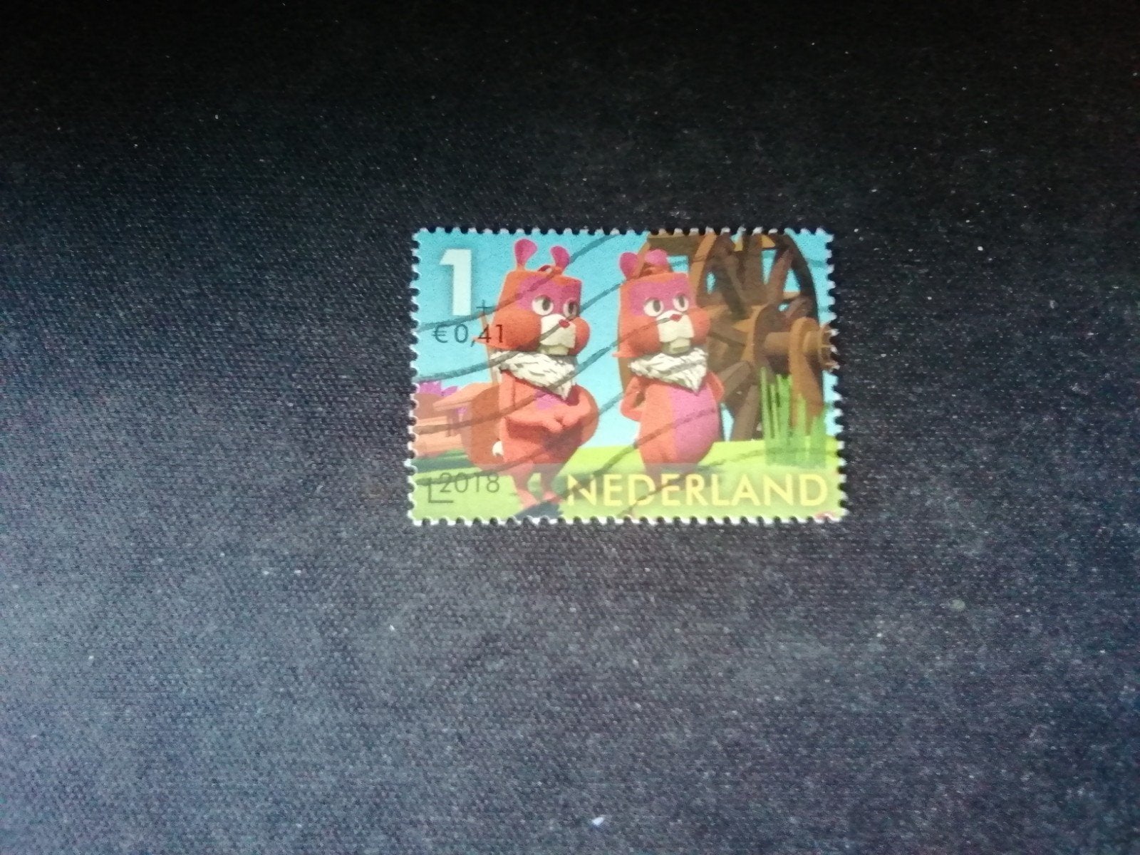 48 NEDERLAND MYRA EN MARTHA HAMSTER GESTEMPELD, Ophalen of Verzenden, Na 1940, Gestempeld