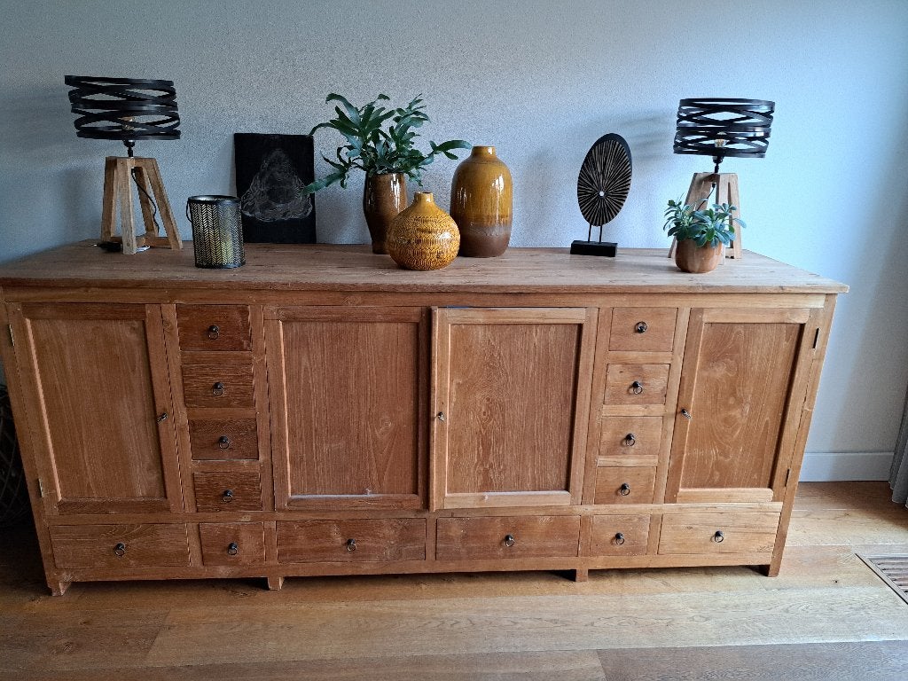 teak TV kast, Huis en Inrichting, Kasten | Televisiemeubels, Ophalen, Gebruikt, Zie foto's, 100 tot 150 cm