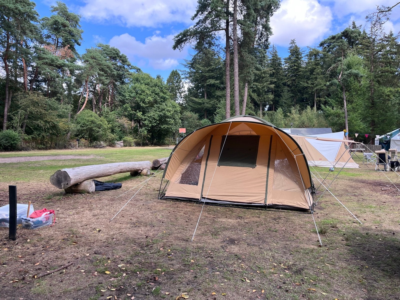 Goldcamp (Obelink) 4tot5-persoons katoen/polyester tent, Ophalen, Gebruikt, Tot en met 5