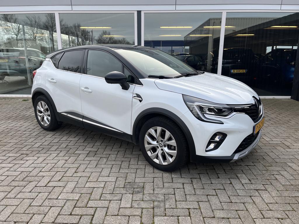 Renault Captur 1.6 E-Tech Hybrid 145 Intens Carplay / Led /, 94 pk, Gebruikt, 715 kg, Wit