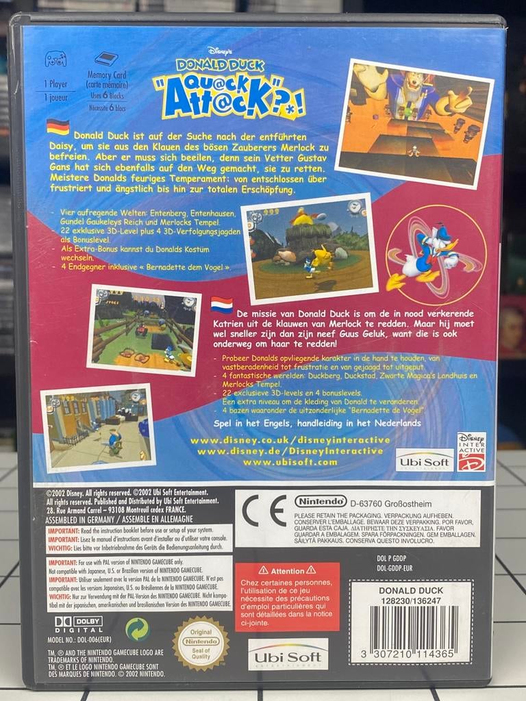 Donald Duck Quack Attack - Nintendo GameCube - Disney Game, Avontuur en Actie, Www.ubisoft.com, 1 speler, Ophalen of Verzenden