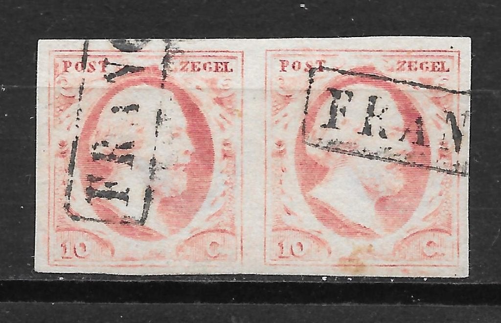 Nvph 2 paar gebruikt cw 180,00 B, Ophalen of Verzenden