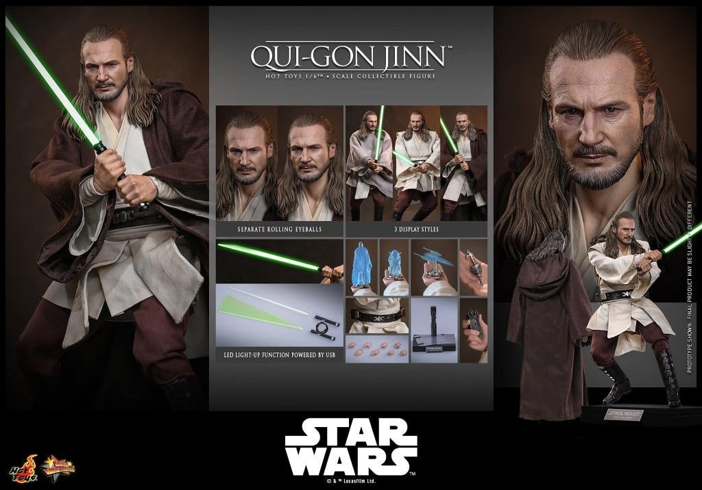 Hot Toys Star Wars Episode I The Phantom Menace Qui-Gon Jinn, West Campus 1 76863 Herxheim (DE), Heo GmbH, Nieuw, Ophalen of Verzenden