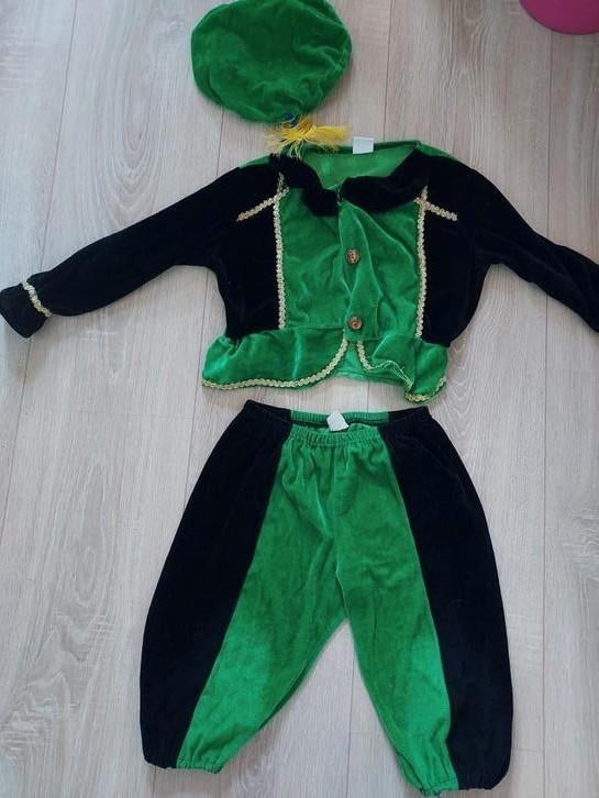 Groen pietenpakje mt 128, Ophalen of Verzenden, 122 t/m 128, Jongen of Meisje