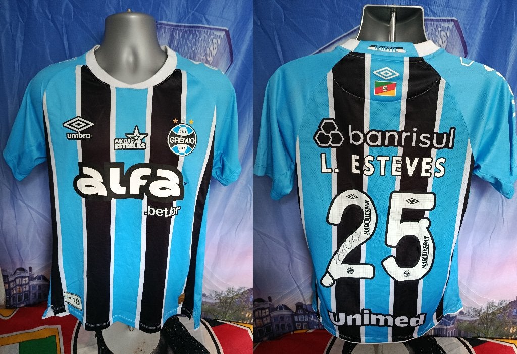Match worn Gremio 2025 L Estevez 25 gesigneerd COA Chip, Maat XL, Ophalen of Verzenden, Zo goed als nieuw, Shirt