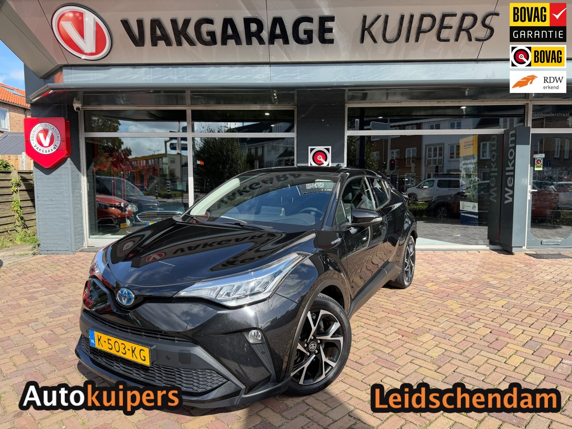 Toyota C-HR 2.0 Hybrid Dynamic - Incl. 12 maanden BOVAG - Ri, Auto's, 4 cilinders, Zwart, Origineel Nederlands, Bedrijf