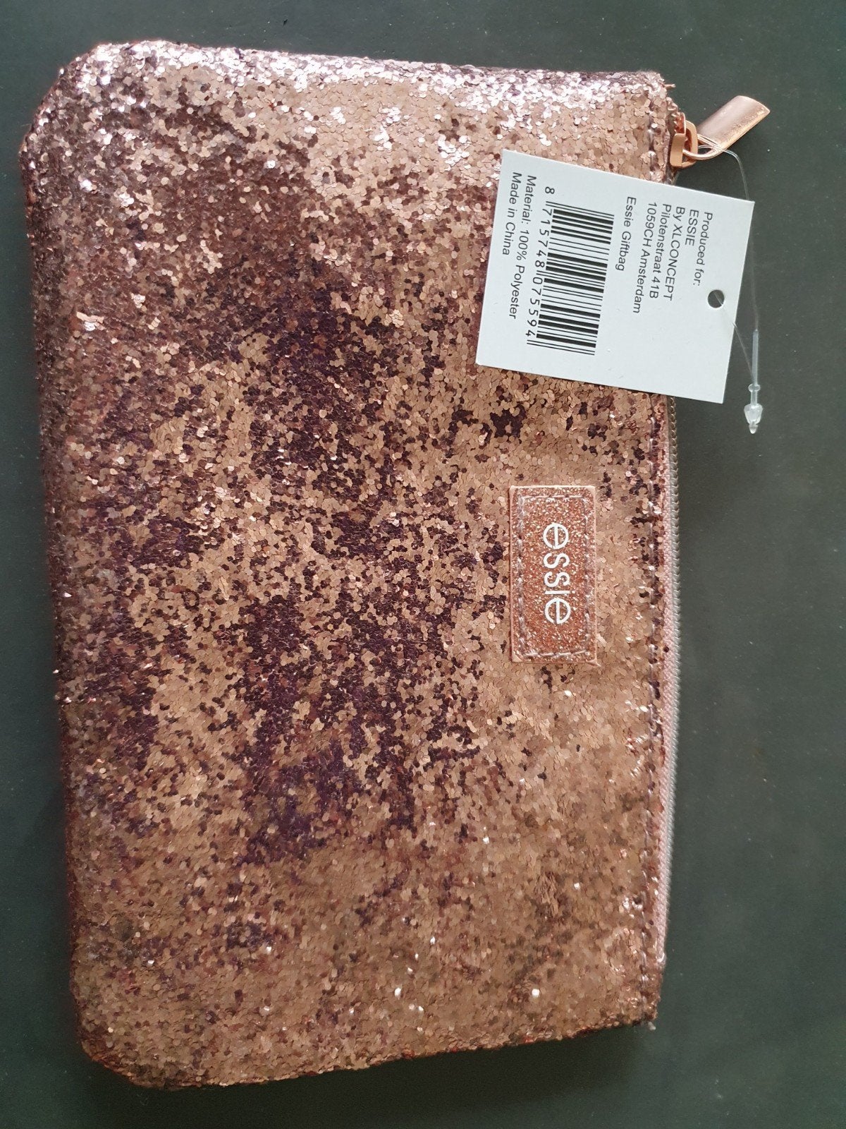 Essie Glitter Make-up Tasje - Nieuw met label, Ophalen of Verzenden, Nieuw, Roze, Softcase