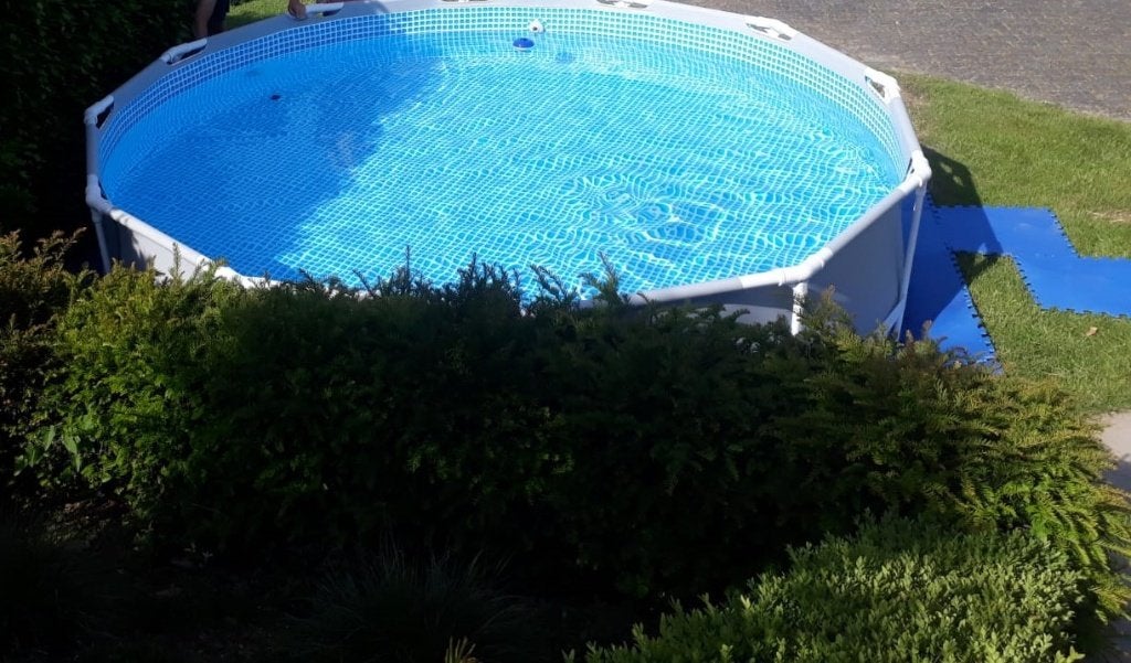 zwembad rond 360cm, Ophalen, Gebruikt, Minder dan 80 cm, Rond