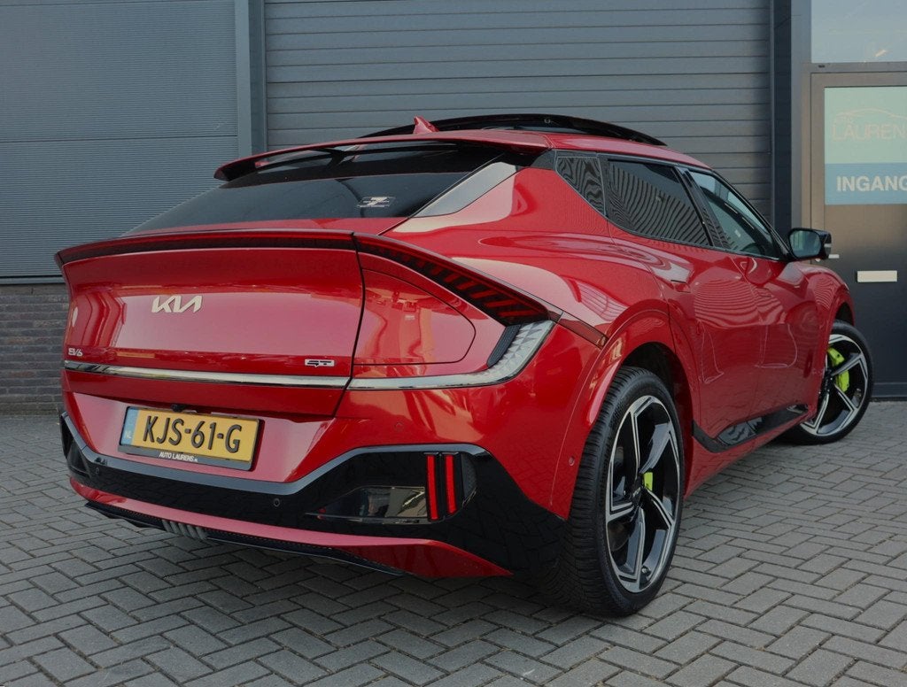 Kia EV6 GT AWD 77.4 kWh | 100% SOH | Pano | 360 | HUD | Stoe, Auto's, Alcantara, 2100 kg, Vierwielaandrijving, EV6