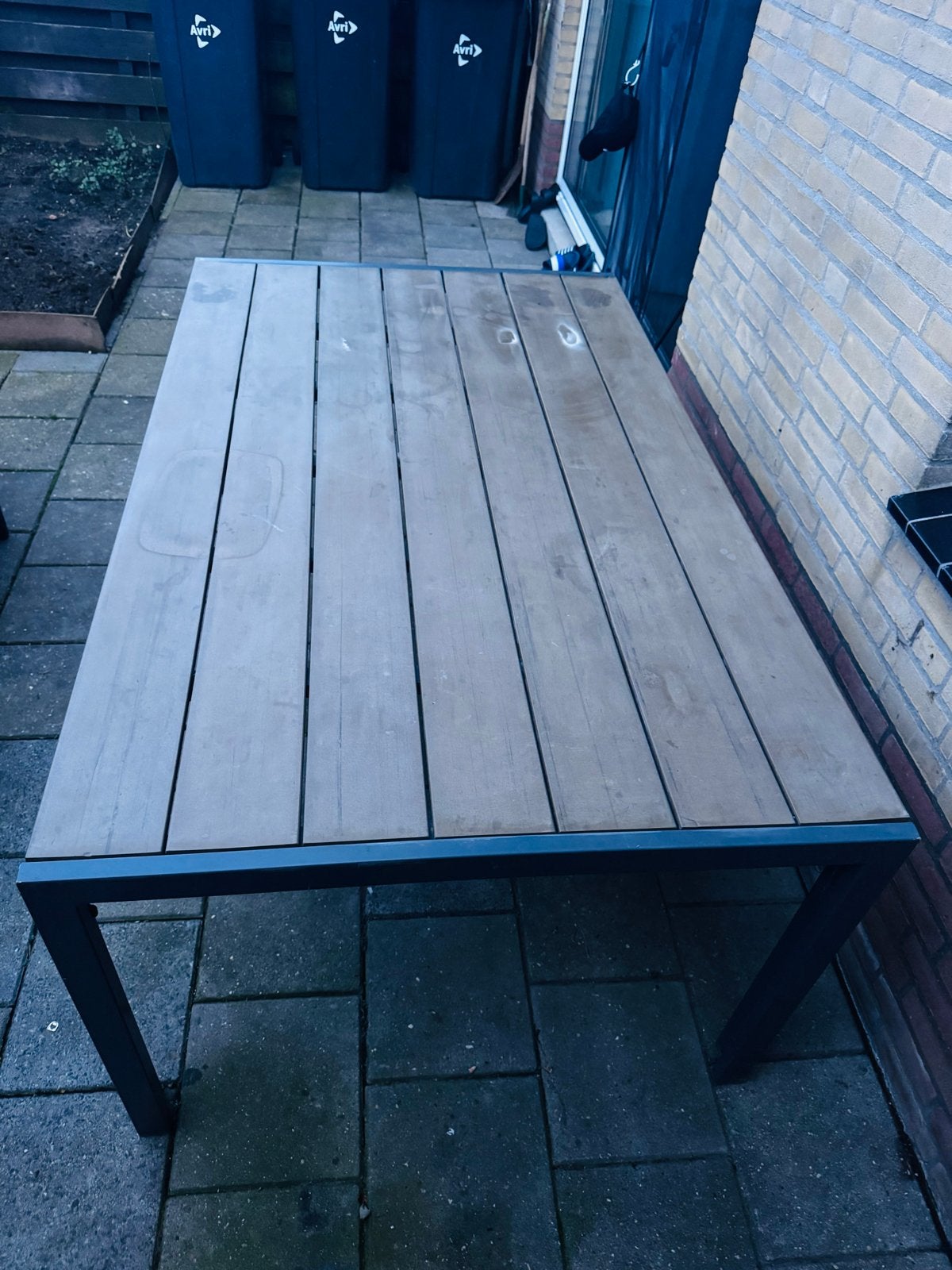 Tuin tafel, Tuin en Terras, Ophalen, Gebruikt, Vierkant, Metaal