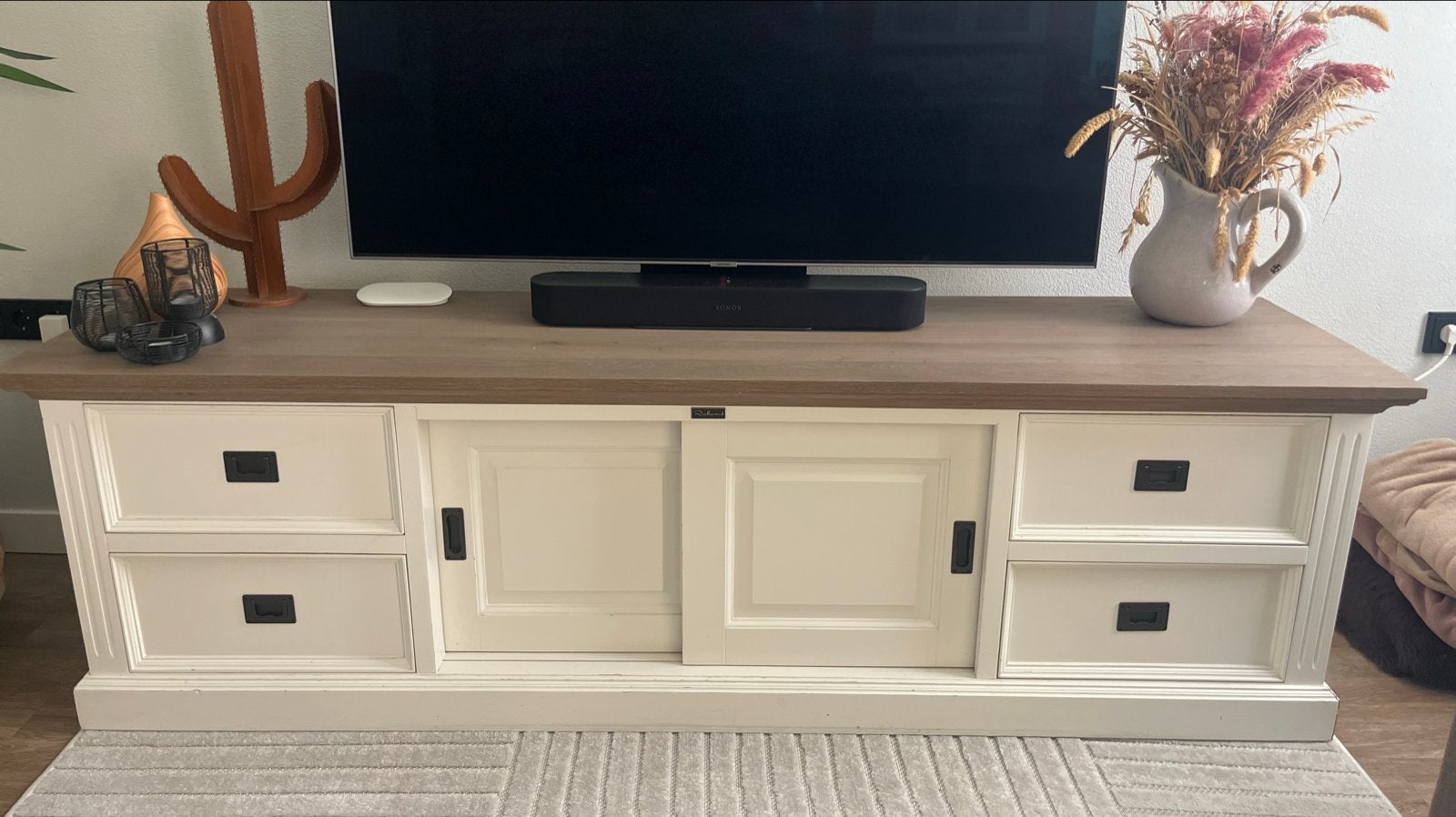 TV-meubel landelijke stijl, Ophalen, Gebruikt, 150 tot 200 cm, Minder dan 100 cm