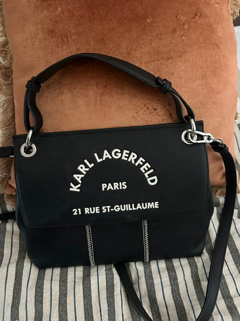 Karl lagerfeld handtas, Sieraden, Tassen en Uiterlijk, Tassen | Damestassen, Verzenden, Zwart, Handtas