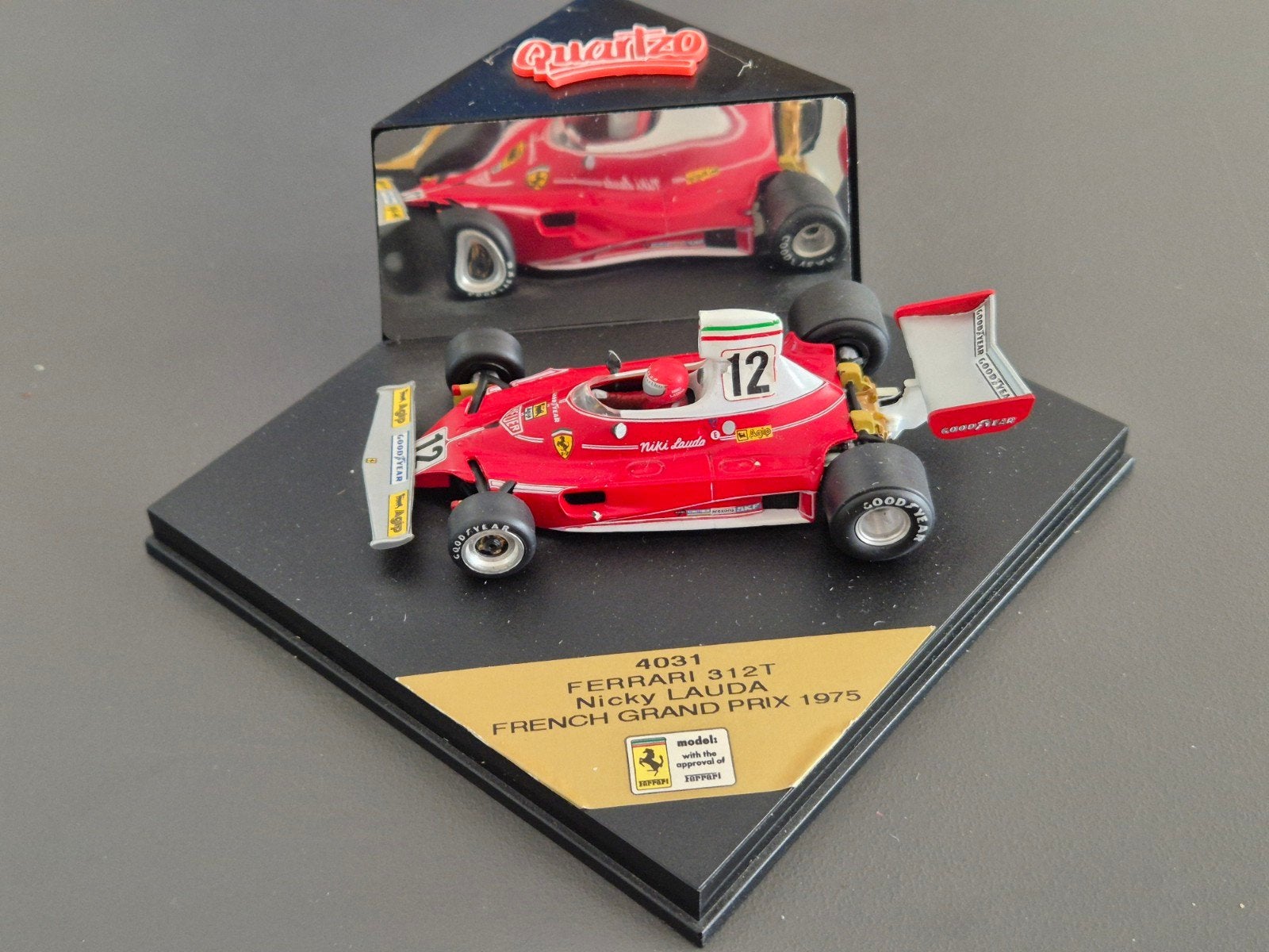 Ferrari 312T Niki Lauda French GP 1975 / Quartzo 4031 1:43, Ophalen of Verzenden, Auto, Overige merken