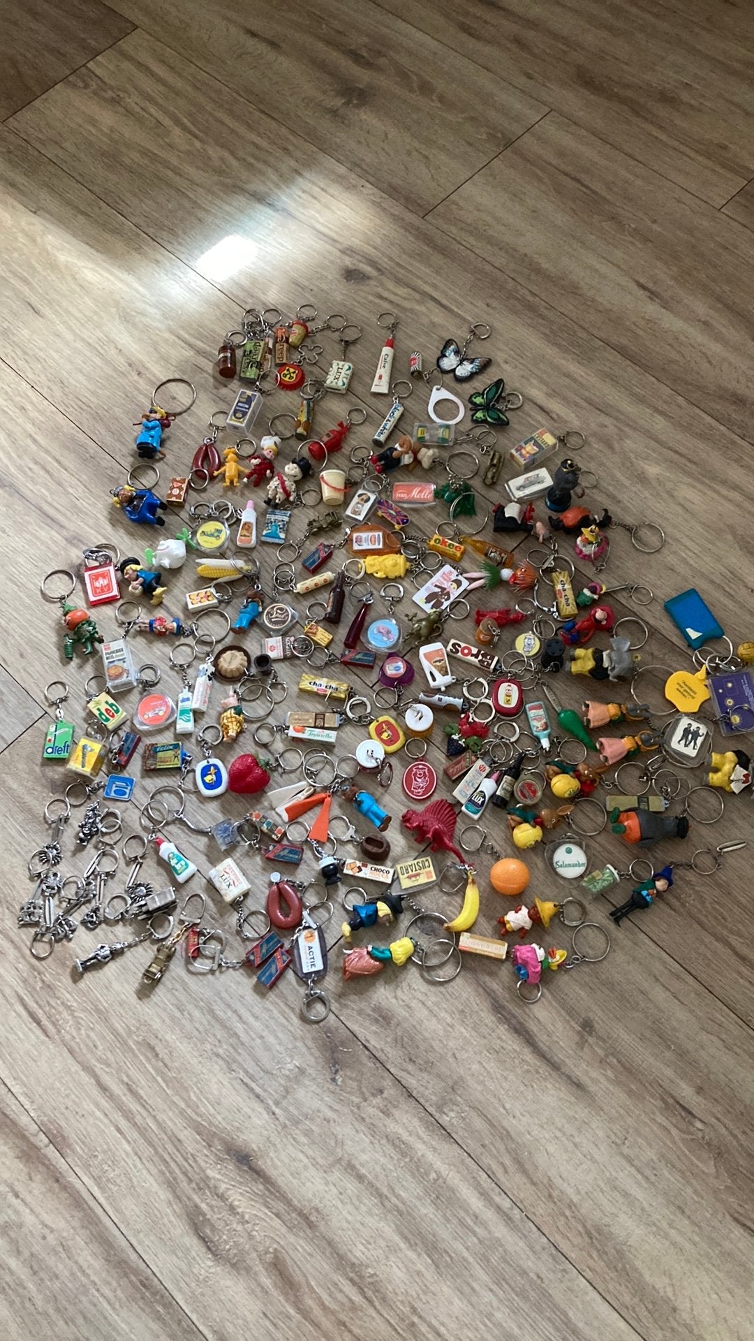 Retro sleutelhangers, Ophalen of Verzenden, Gebruikt