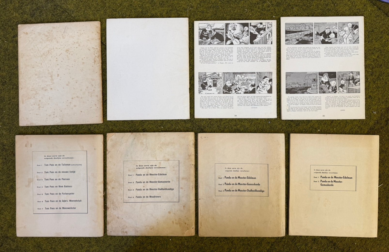 Lotje oude Marten Toonders Strips 1e druk 1952/1960, Meerdere stripboeken, Ophalen of Verzenden, Gelezen