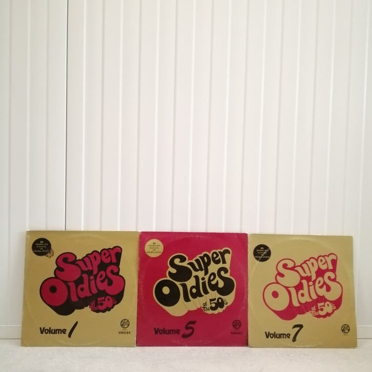 3x Super Oldies Of The 50's (Volume 1, 5 & 7) - Vinyl LP