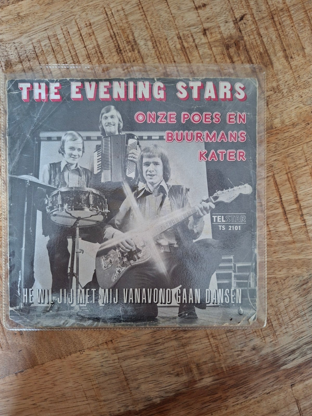 The Evening Stars - Onze Poes En Buurmans Kater Single, Cd's en Dvd's, Vinyl Singles, Gebruikt, 7 inch, Ophalen of Verzenden, EP
