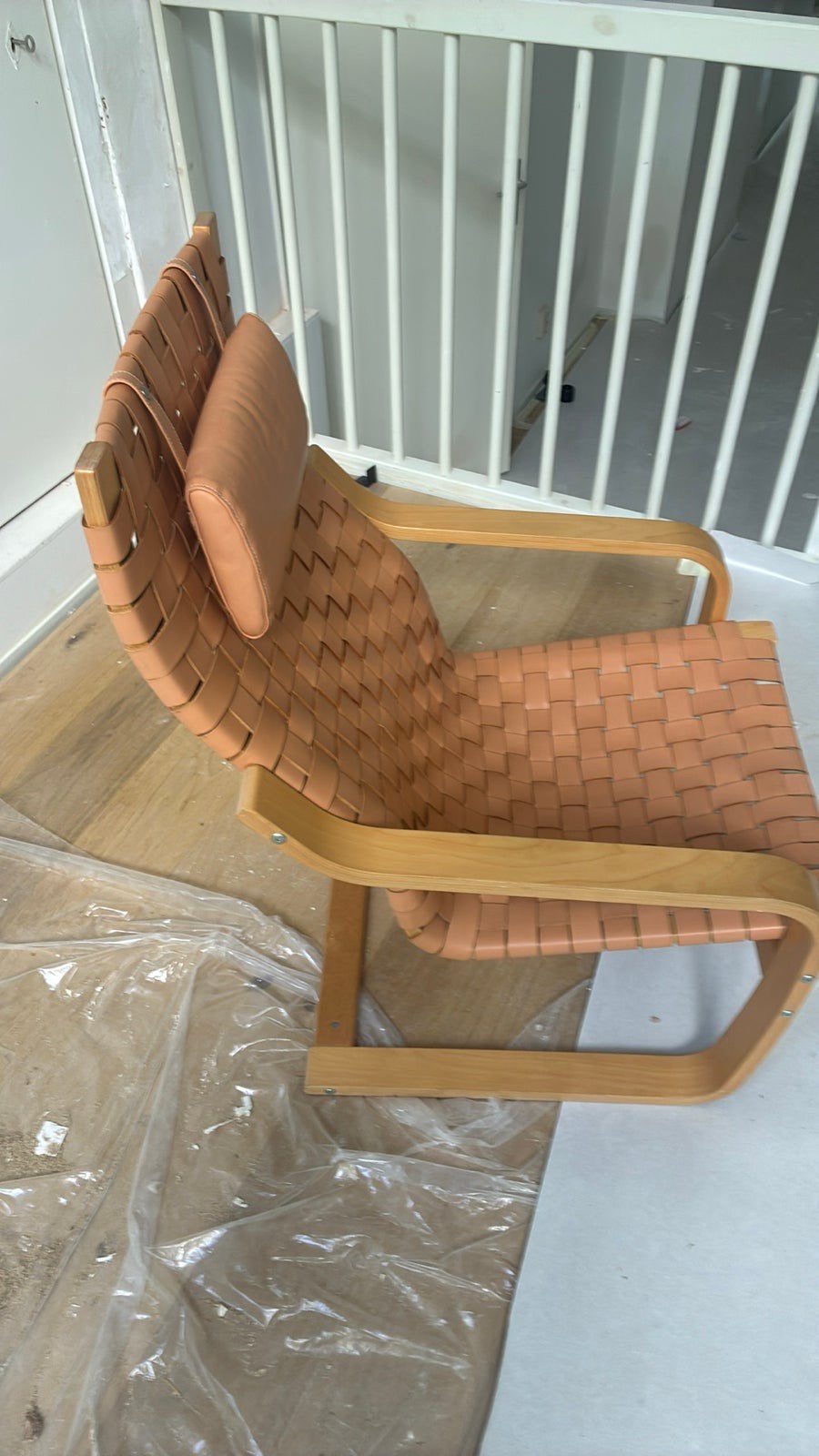 POANG stoel limited edition zeldzaam, Ophalen, Gebruikt, Bruin, Vintage IKEA