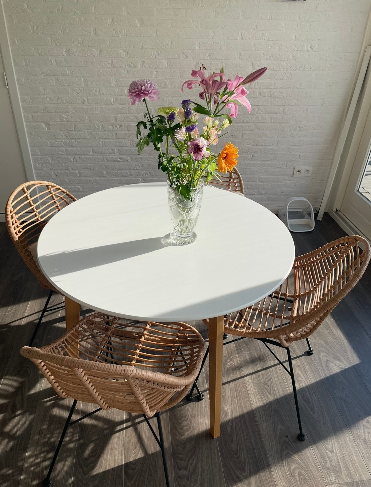 Set van 4 Maison du Monde tuinstoelen (Boho / Rotan look), Tuin en Terras, Tuinsets en Loungesets, Kunststof, Zo goed als nieuw