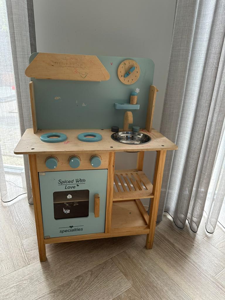 LITTLE DUTCH - houten speelkeuken, Kinderen en Baby's, Speelgoed | Speelkeukens, Ophalen, Gebruikt, Hout, Speelkeuken