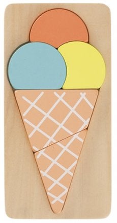 HEMA houten puzzel ijs, Ophalen of Verzenden, Minder dan 10 stukjes