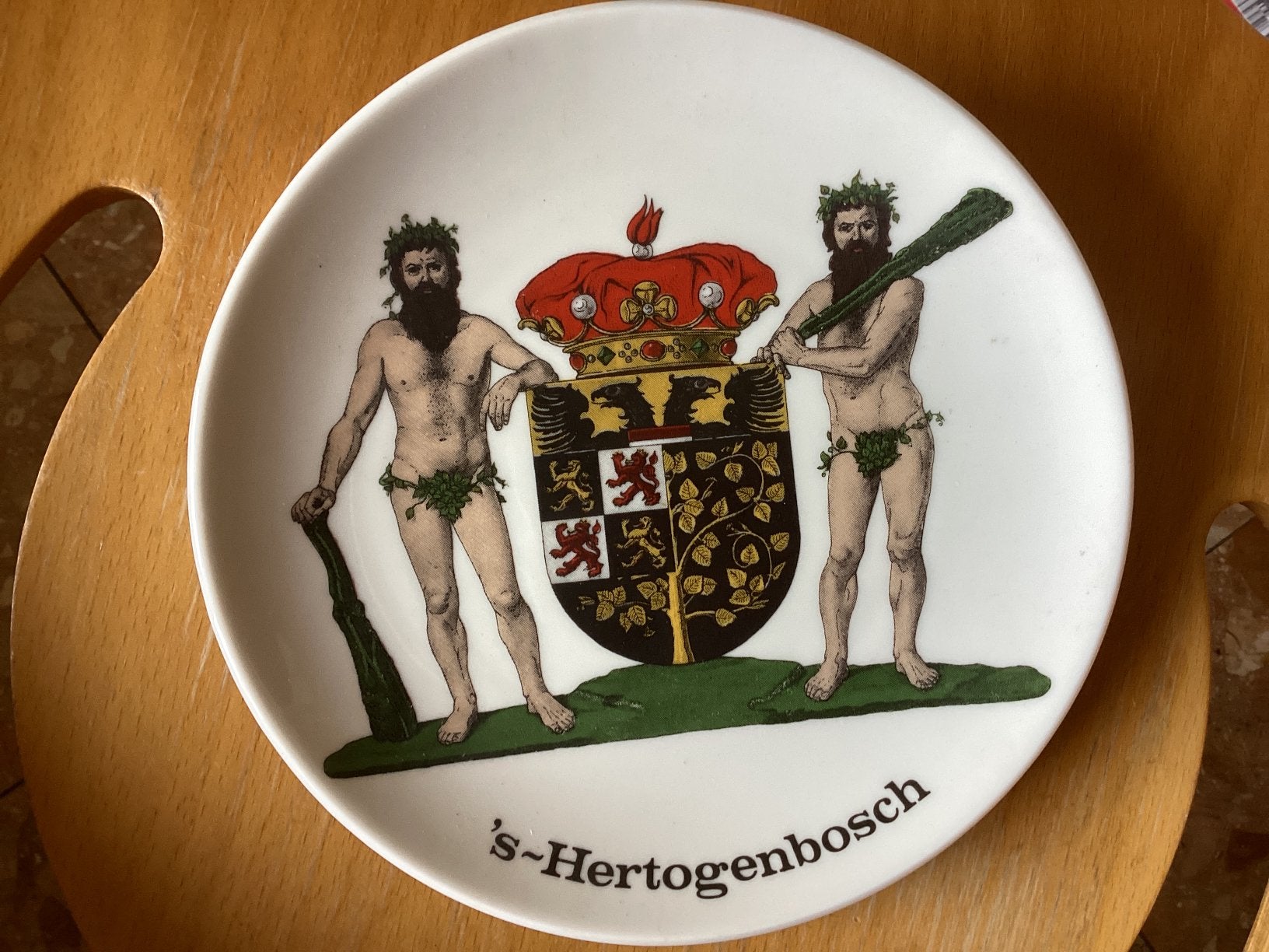 s’Hertogenbosch bord diam. 19.5 cm, Ophalen of Verzenden, Reclamebord