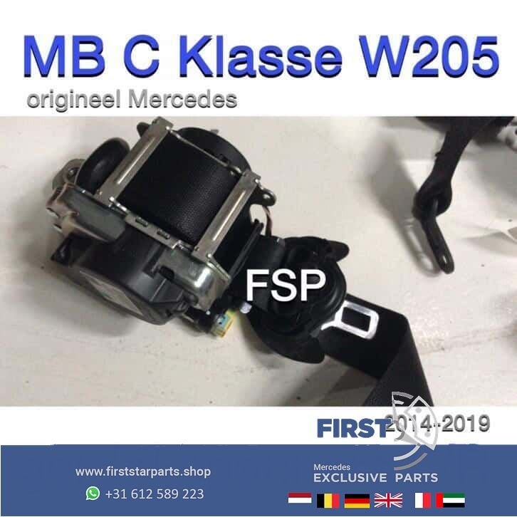 W205 S205 C Klasse gordel links / rechts Mercedes 2014-2018, Gebruikt, -, Ophalen of Verzenden, -