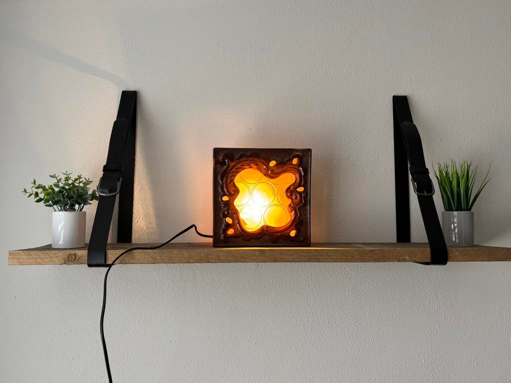 Zeldzame vintage Pan Leuchten wandlamp Fat Lava jaren '60, Huis en Inrichting, Woonaccessoires | Wandplanken en Boekenplanken