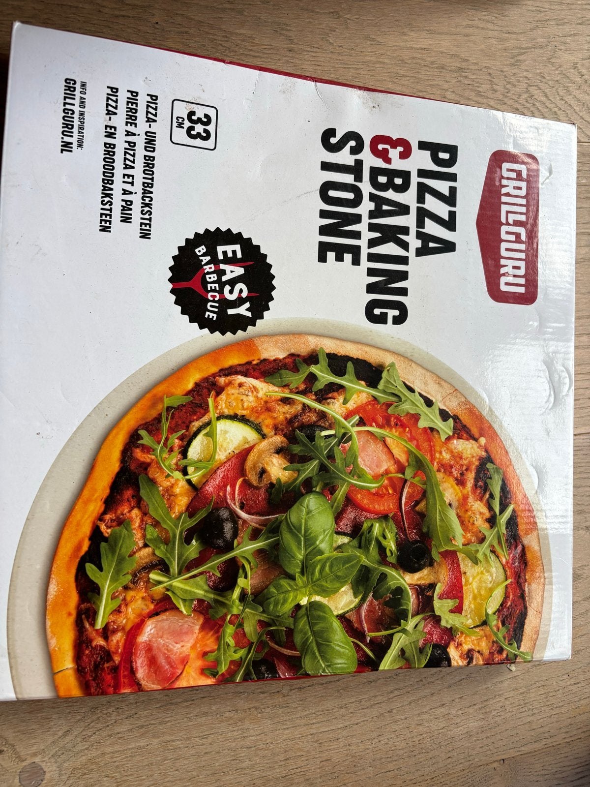 Grill Guru Pizza & Baksteen 33 cm, Ophalen of Verzenden, Gebruikt
