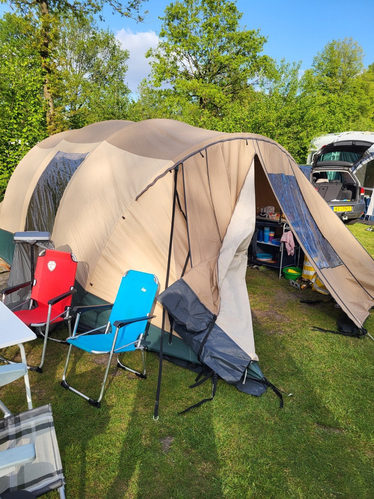 Baco tunneltent 4 personen, Ophalen, Gebruikt, Tot en met 4