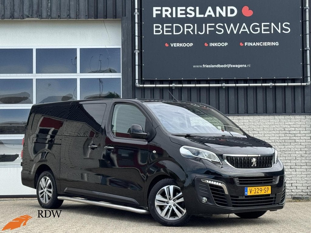 Peugeot Expert 2.0 BlueHDI 180pk Standard Premium DC Trekhaa, Gebruikt, Zwart, Bedrijf, Diesel