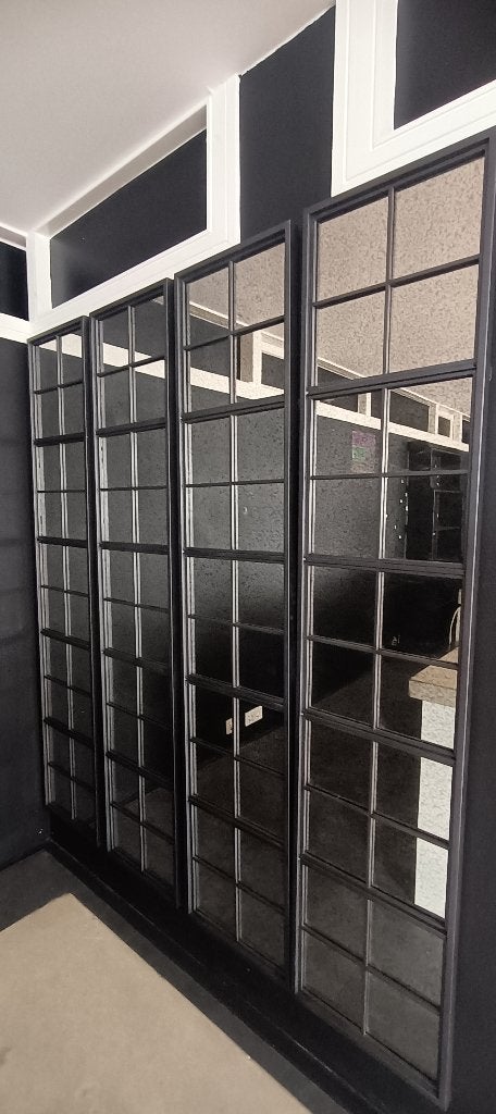 4x Mirror Vintage Window, Huis en Inrichting, Woonaccessoires | Spiegels, Zo goed als nieuw, Minder dan 50 cm, 150 tot 200 cm